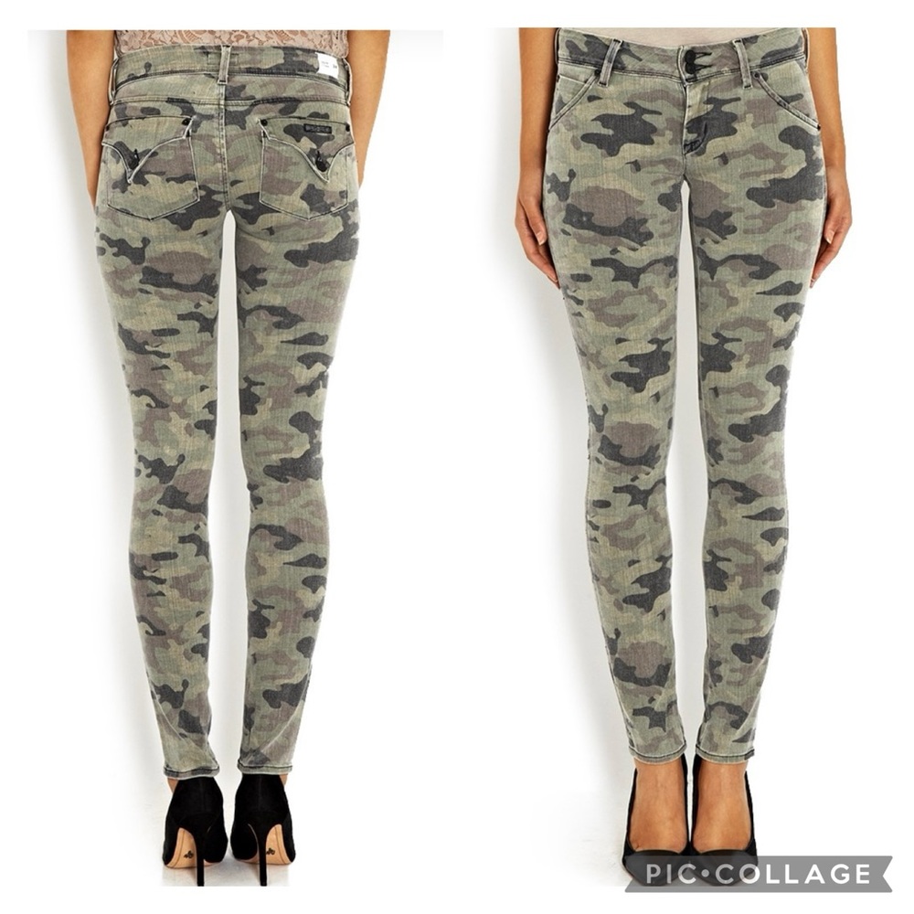 HUDSON Camo Collin Flap Skinny Jeans size 26